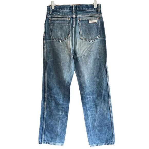 Calvin Klein Vintage 80’s/90’s Era Straight Leg Medium Wash Straight Leg Jeans 2 - Picture 8 of 11